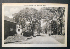 Early Center Looking West Monterey MA Street Scene Postcard Teft's Studio picture