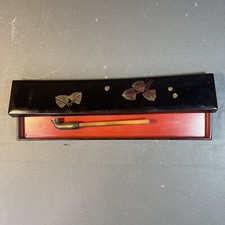 Japanese Kiseru Pipe & Pipe Box Quality Vintage Set Original *READ* picture
