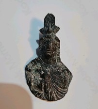 Original Ancient Roman Bronze Counter Weight- God Isis C.2nd - 3rd Cent. A.D. picture