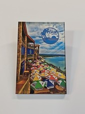 Texas Travel Souvenir Fridge Magnet Lake Travis The Oasis Umbrellas picture