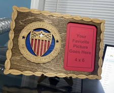 Adjutant General's Corps Picture frame wooden plaque  picture