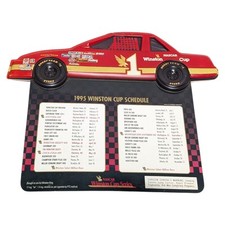 Winston Cigarettes Sign 1995 NASCAR Schedule Double Sided Hanging Cup picture