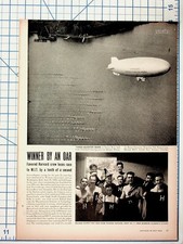 1949 Harvard MIT Crew Race Magazine Pages US Navy Blimp Tennessee Ad Schick picture
