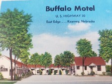 C 1960 Buffalo Motel US Highway 30 East Edge Kearney NE Chrome Vintage Postcard picture