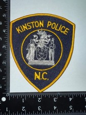 Vintage Kinston North Carolina NC Police Shoulder Patch Obsolete Embroidered picture