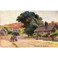 Vintage Stanmer Near Brighton Sussex Postcard Sunny Sussex Series WWI Message picture