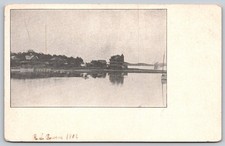 Waterfront Scene Buildings Reflections Postcard PC262 picture
