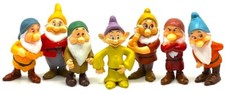SNOW WHITE & THE SEVEN DWARFS Figure Play Set DISNEY PVC TOY Dopey GRUMPY Doc picture