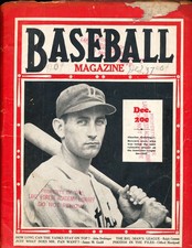 December 1937 Baseball Magazine Charles Gehringer Detroit tigers gd picture