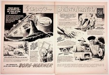 1940s Borg-Warner Ripley's Believe It or Not Magazine Ad Ephemera picture