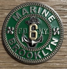 FDNY Fire Department Of New York Marine 6 Challenge Coin picture
