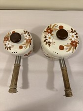 2 Piece Vintage Kingsbury Dogwood Enamelware Cookware Made in Japan picture