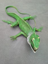 Large Vintage AAA Iguana Realistic Reptile Lizard Toy Rubber 13
