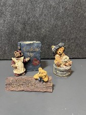 Boyds Bears & Friends The Bearstone Collection Figurines Mix Vintage Lot of 3 picture