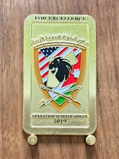 Operation Spartan Shield 2019 Jordan Challenge Coin  W#7 picture