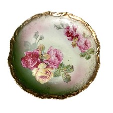 Antique Wheelock & Co Dresden Rose Plate 8