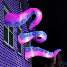 Joiedomi 3 Pcs Halloween Octopus Tentacle Inflatables with Build-in LEDs picture