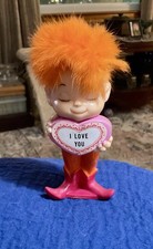 Vintage 1971 Wallace Berrie Pixie Elf Figurine Orange Hair I Love You  picture