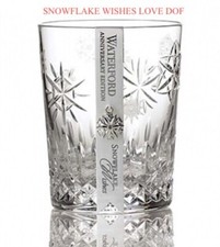 Waterford DOF Snowflake Wishes Love Anniversary 10th Edition Tumbler 1055482 NIB picture