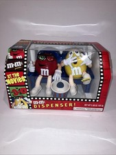 1999 M&Ms Candy Dispenser  At The Movies In 3-D Red & Yellow New In Box picture