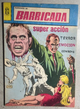 BARRICADA SUPER ACCION (Argentina) Spanish language B&W comics magazine VG+ picture