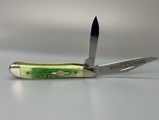 2000 Case XX 6220SS Limited Edition 1 of 2500 Jigged Bright Green Bones Handle picture