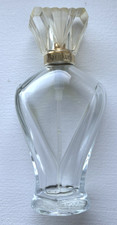 Vintage Emeraude by Coty Empty Glass Perfume Bottle for Vanity 1960's EUC picture