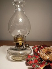 Authentic Banner Glass Oil Lamp With Brass Mechanism picture