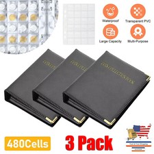 3Pcs 480 Pocket Coins Storage Book Capacity Collection Album Folder Money Holder picture