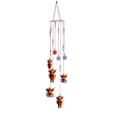 Spoontiques Highland Cow Wind Chime Outdoor Garden Decor Yard Patio picture