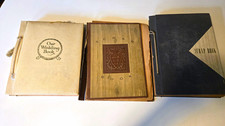 Lot 3 1940s Vintage Scrapbooks St Paul Military Photo Albums Wedding Book Scrap picture