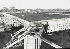 Press Photo Construction of the new Ninth Street bridge over drainage canal picture