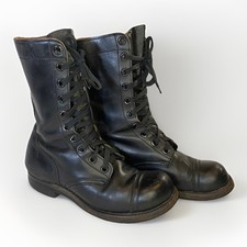 1956 US Army Combat Boots 6.5R International Shoe Co Black Leather Cold War picture