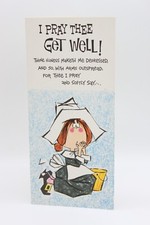 Vintage 1968 Longfellow Cards Humor Pop Up Greeting Card Pilgrim Get Well Barker picture