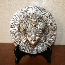 D’Argenta Silver Plated “Smiling Face” Sculpture # 302 with Display Easel picture