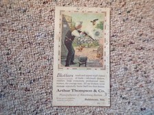 Arthur Thompson & Co Baltimore MD Advertising Blotters Vintg Blotter Farmer Gun picture