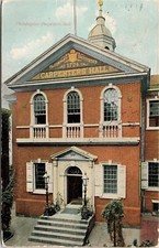 Historic Carpenters Hall Philadelphia Pennsylvania DB Cancel WOB Postcard picture