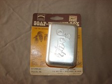 Vintage Mirro Aluminum Hinged Soap Holder Utility Box - Rare Unopened Package picture