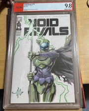 PSA 9.8 CREEES LEE SOLILA SKETCH  on Void Rivals 19 Blank Energon Blind Box Pull picture