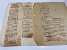 Old Brochure on Antisemitism/Jewish Captivity Judaeo-Spanish Ladino Newspaper... picture