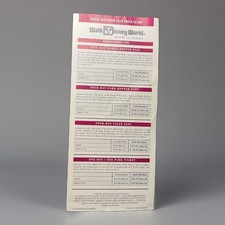 Magic Kingdom Club Price Guide Paper Brochure March 1996 picture