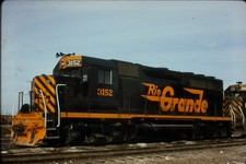 DRGW DENVER RIO GRANDE WESTERN 3152 1985 KODACHROME TRAIN SLIDE picture
