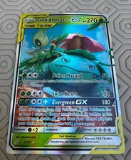 Pokémon Celebi & Venusaur GX TAG TEAM Ultra Rare Holo 1/181 Sm-Team Up Card picture