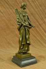 100% Solid  Bronze Fortuna Roman Of Fortune Statue Hot Cast Signed Artwork Deal picture