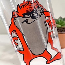 VGT Pepsi Collectors Drinking Glass TAZ Tasmanian Devil Looney Tunes 1973 Warner picture