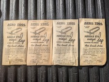 NOS Vintage Acro Tool Needle Eye Midget Lap Set (53 Laps Total) .032