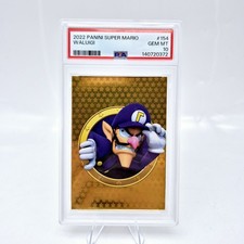 2022 Panini Nintendo Super Mario Waluigi #154 PSA 10 Gold picture