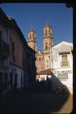 sl28 Original slide 1950 RK Taxco Mexico Cathedral Hotel Melendez 332a picture