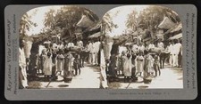 Philippines Street scene in a Moro village PI Historic Old Photo picture