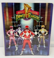 1994 MMPR Power Rangers Power Caps POGs Binder 130+ Caps Foil Chase Cards picture